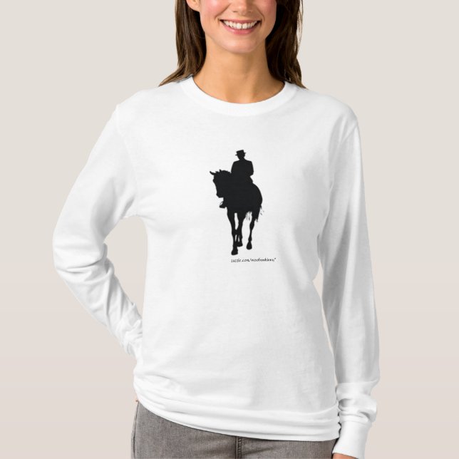 Dressage Horse Silhouette Tröja (Framsida)