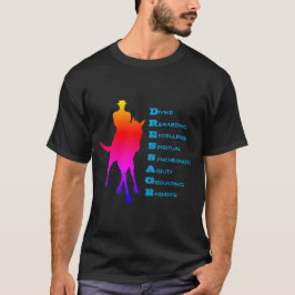 Dressage is Horse Silhouette Rainbow T Shirt