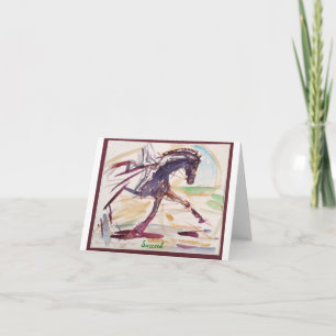 Dressage Note Card Kort