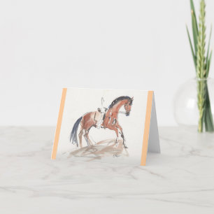 Dressage noterar kortet kort