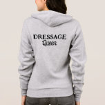 Dressage Queen Cute Retro-skript Equestrian T Shirt<br><div class="desc">Dressage Queen Cute White Retro Script Equestrian Hoodie för hästälskare,  underbar för att hänga på hästen eller bara för vardagen.</div>