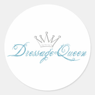 Dressage Queen Runt Klistermärke