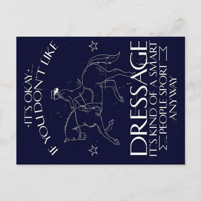 Dressage Rider  Horse | Lover gift Helg Vykort (Framsida)