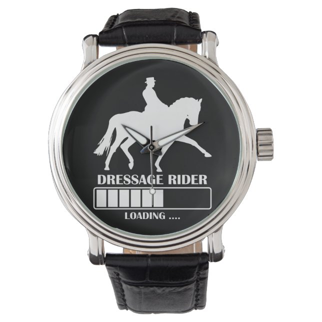 Dressage rider is loaded Gift for training show Armbandsur (Framsida)