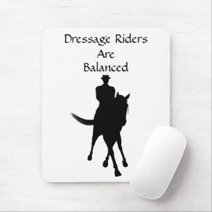 Dressage Riders är balanserade hästar Musmatta