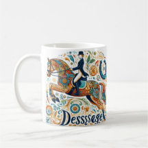Dressage Riding Rider Horse Mugg