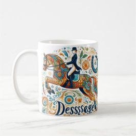 Dressage Riding Rider Horse Mugg