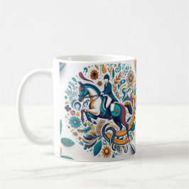 Dressage Riding Rider Horse Mugg