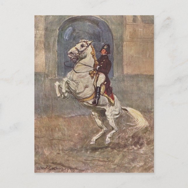 Dressage Show Horse Vykort (Framsida)