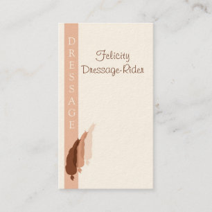 Dressagehalvan passerar logotypen visitkort