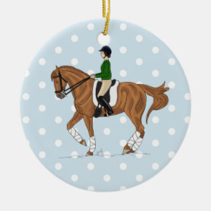 Dressagehäst Julgransprydnad Keramik