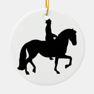 Dressagehäst Julgransprydnad Keramik