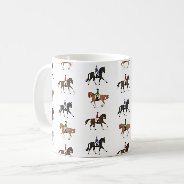 Dressagehäst Kaffemugg (Framsida vänster)