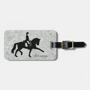 Dressagehäst och ryttare bagagebricka