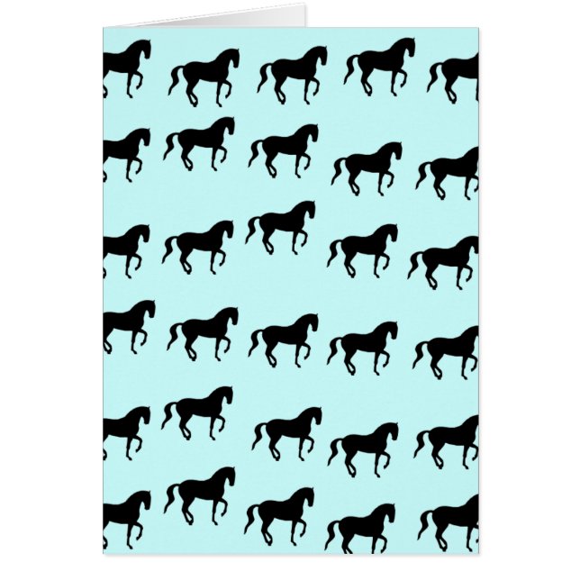 DressagehästPiaffe mönster Hälsningskort (Framsidan)