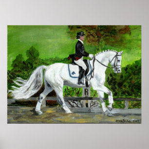 Dressagehästporträtt mig poster