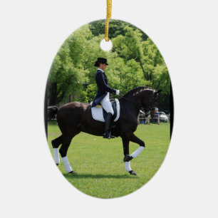 Dressagehästprydnad Julgransprydnad Keramik