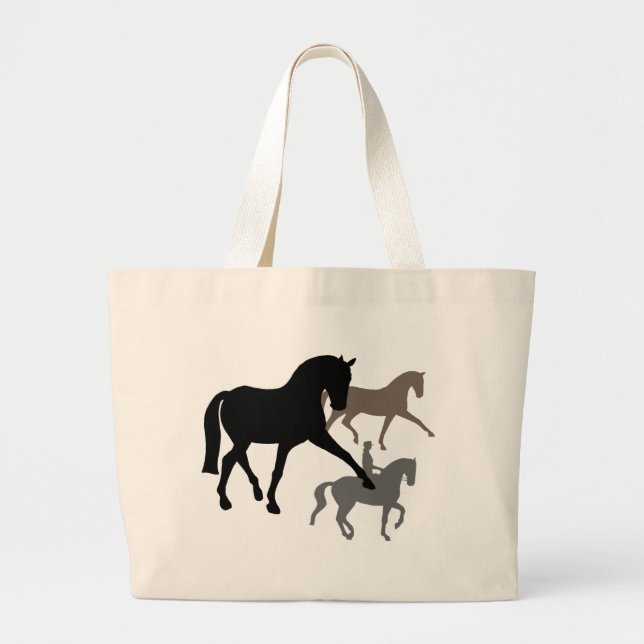 DressagehästTrio Jumbo Tygkasse (Framsidan)
