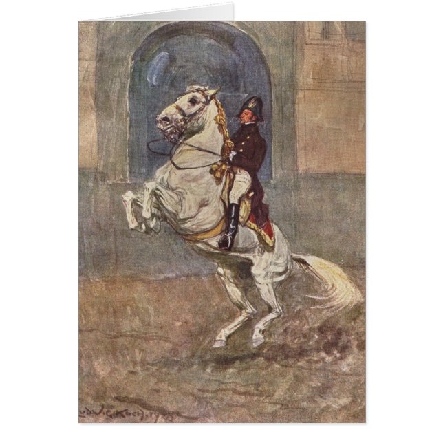 DressageShowhäst Hälsningskort (Framsidan)