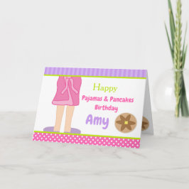 Dressing Gown Pajamas och Pancakes Party Kort