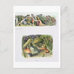 Dressing the Baby Elves, och Avvisad!, illustrati! Vykort