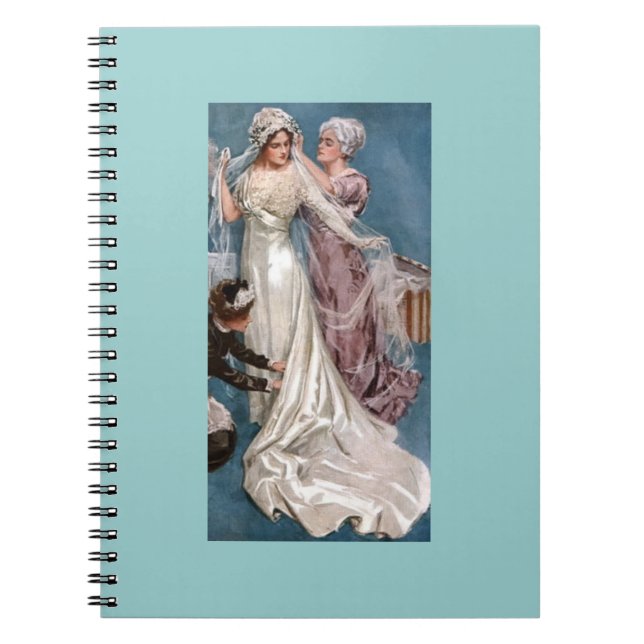 Dressing the bride anteckningsbok med spiral (Framsidan)