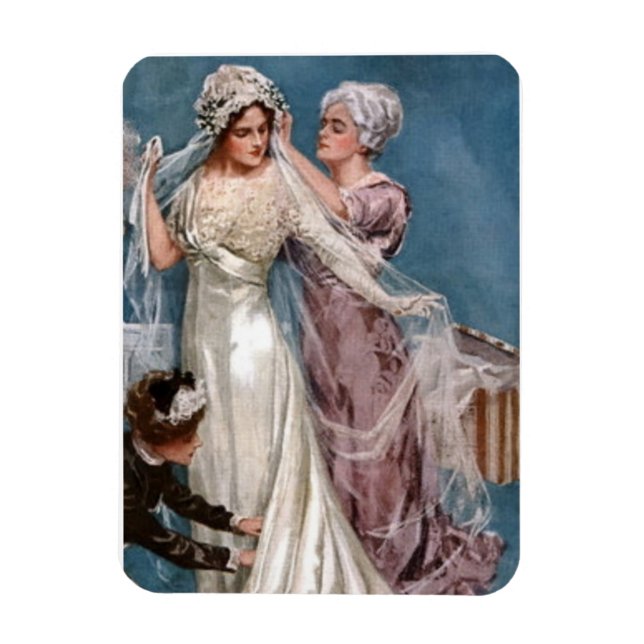 Dressing the bride magnet (Vertikal)