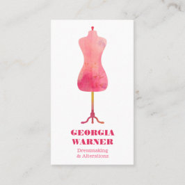 Dressmakare Seamstress Tailor Clothing Mannequin B Visitkort