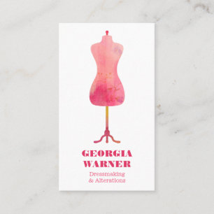 Dressmakare Seamstress Tailor Clothing Mannequin B Visitkort