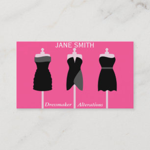 Dressmaker, sömnad, skräddarsydd professionell visitkort