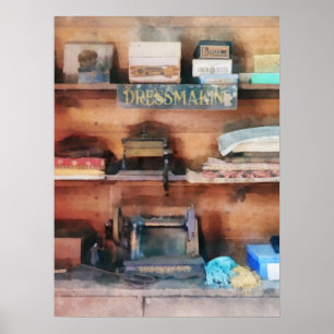 Dressmakeriarbeten och syning Maskin Poster