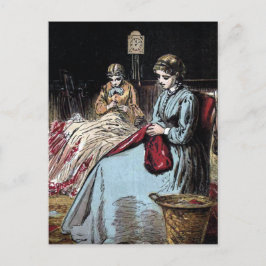 "Dressmakers" Vintage Illustration Vykort