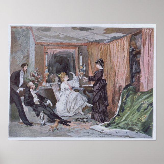 Dressrummet för Hortense Schneider Poster (Framsidan)