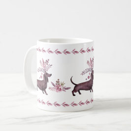 Dressy Lila Dachshunds Anpassningsbar Mugg