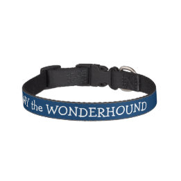 Dressy Midnight Blue Dog Collar Personlig Halsband Husdjur