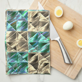 Dressy mint grönt till beige plattor eller nedfläc kökshandduk