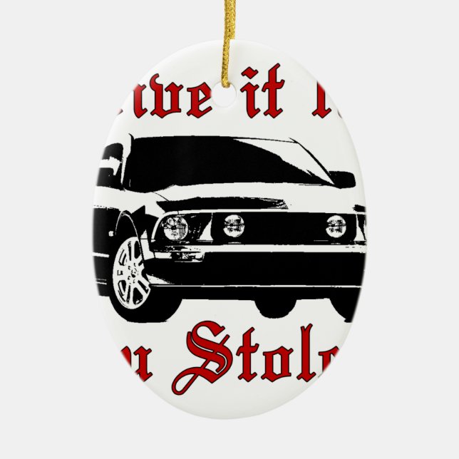 Drev stal det något liknande dig den - domesticen julgransprydnad keramik (Framsidan)