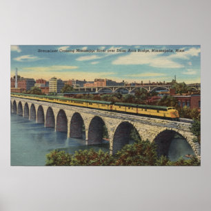 Drevkorsningen stenbåge överbryggar poster