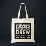 DREW Gift Namn Personlig Birthday Funny Christm Tygkasse<br><div class="desc">DREW Gift Namn Personlig Birthday Funny juljoke</div>
