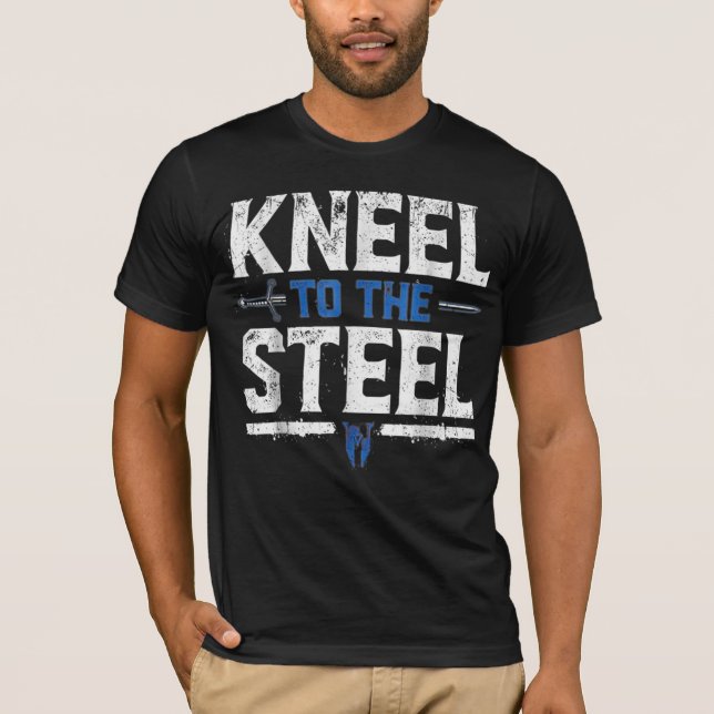 Drew McIntyre Kneel till Steel T-Shirt (Framsida)
