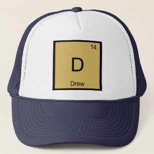 Drew Namn kemi Inslag Periodic Bord Keps