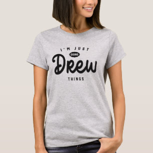 Drew Namn Personlig Birthday Namn Drew T Shirt