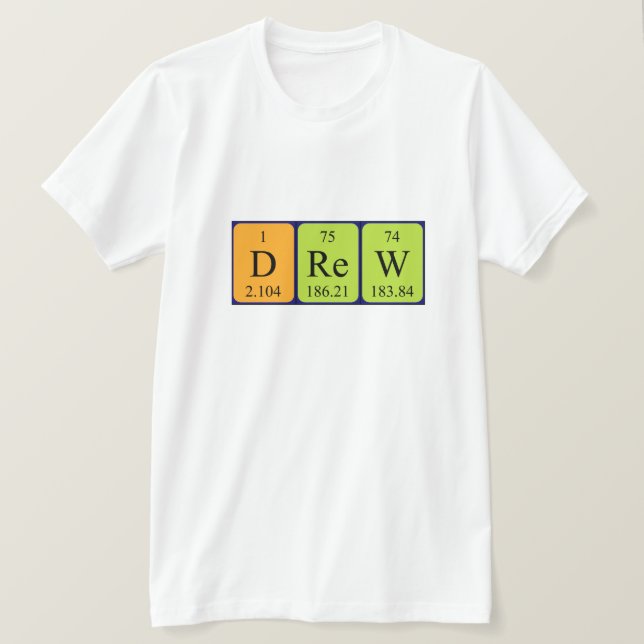 Drew periodisk skjorta bord namn t shirt (Design framsida)