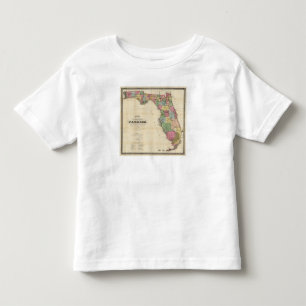 Drews ny karta av det statligt av Florida T Shirt