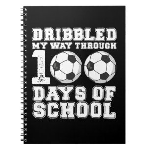 Dribblade Min Väg Genom 100 Dagar Skolfotboll Anteckningsbok