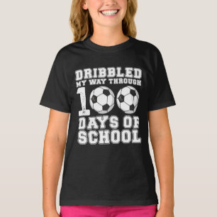Dribblade min väg genom 100 dagars skolfotboll t shirt