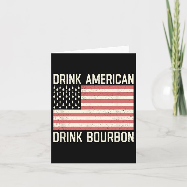 Drick amerikanska bourbonflaskor amerikanska Usa-f Kort (Framsida)