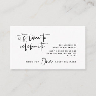 Drick Biljett, Vuxen Beverage, lyckligtvis allt ef Tilläggskort