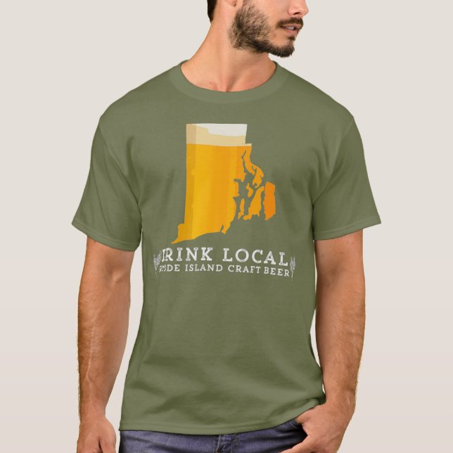 Drick Bra Local Craft Beer Rhode island T Shirt (Framsida)