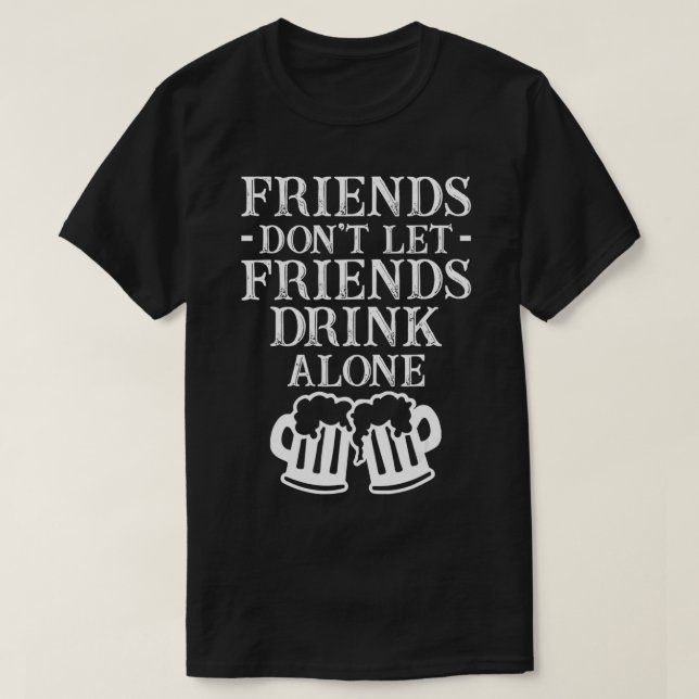 Drick bra med andra roliga retro-cocktail-konstruk t shirt (Design framsida)